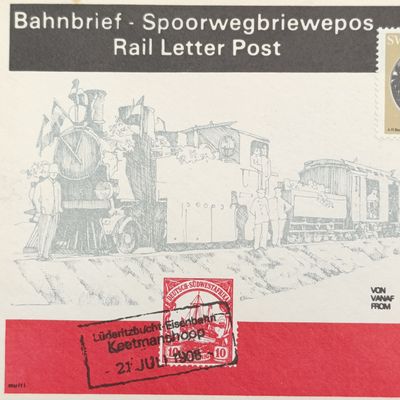 South West Africa 1978 Rail Letter post - Luderitz to Keetmanshoop