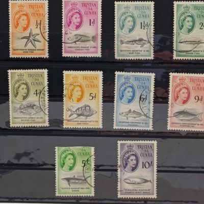 1961 Tristan da Cunha used QE2 set of stamps