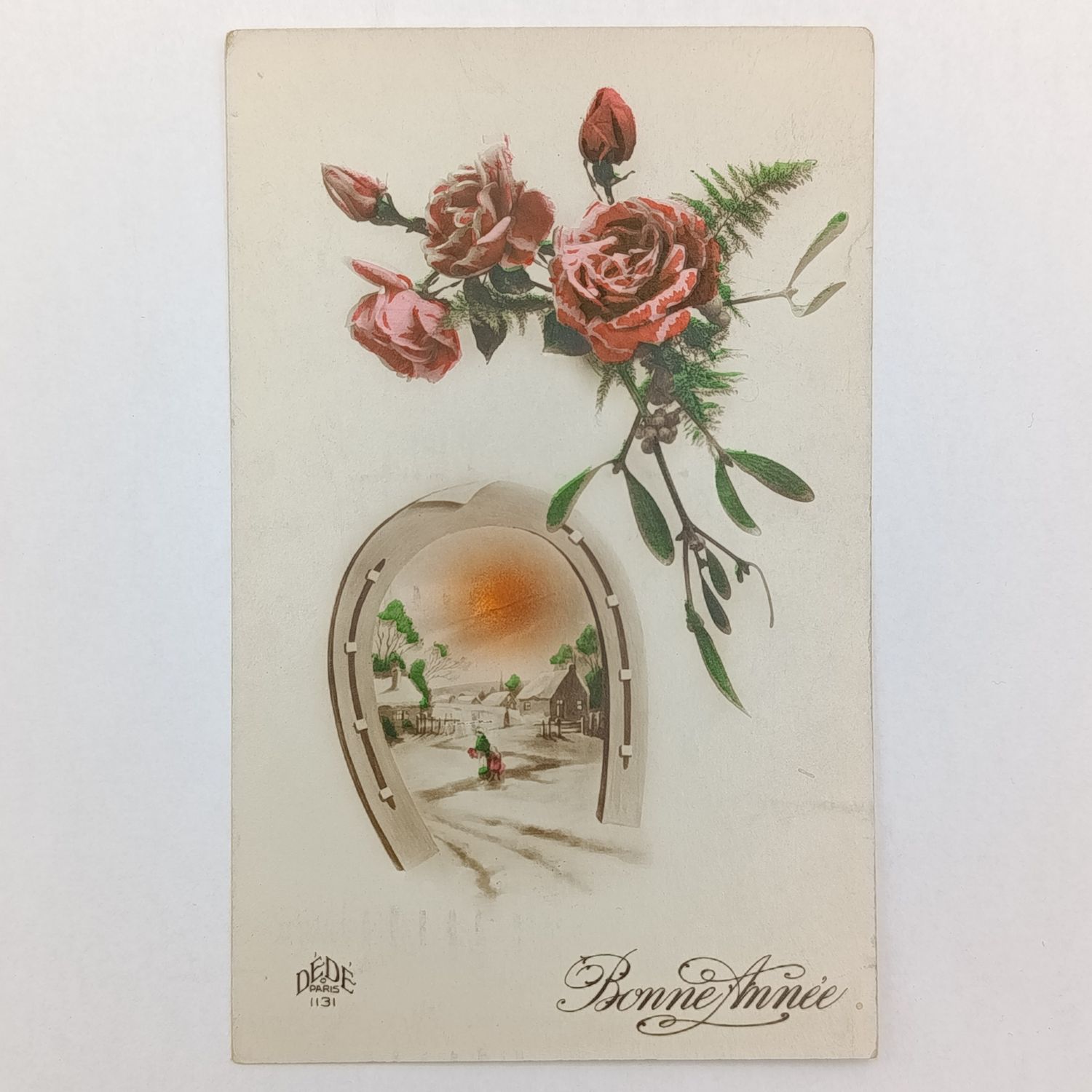 1926 Postcard France to Switzerland with surcharged French stamp - Posted Paris
