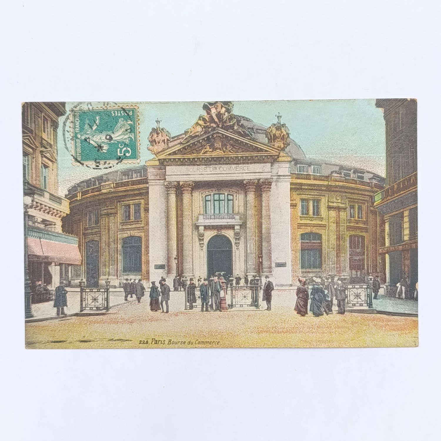 1911 French postcard to the Nord Area - stamp on the picture side