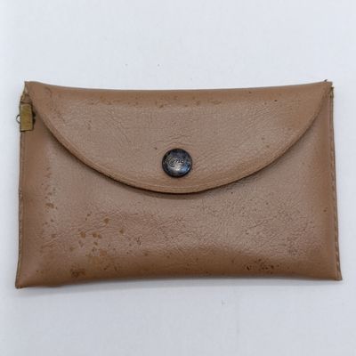 Vintage Singer Sewing Machines advertising pocket mirror in pouch