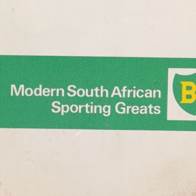 BP Modern South Africa Sporting greats collector's token card