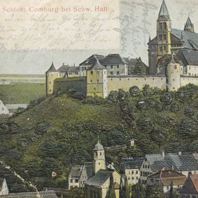 1906 Embossed postcard Heilbron, German Reich to Greifswald with 5pf Germany stamp