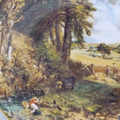 Coalport John Constable 1776-1837 The Cornfield porcelain plate