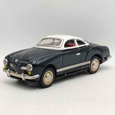 Vintage Chinese tinplate Volkswagen Karmann Ghia friction toy car - scale 1/18