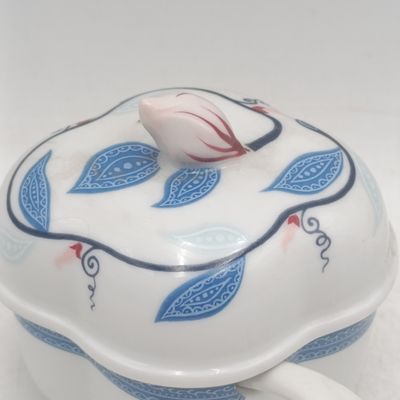 Vintage Elizabeth Arden Royal Pavillion porcelain lidded cream dish with spoon