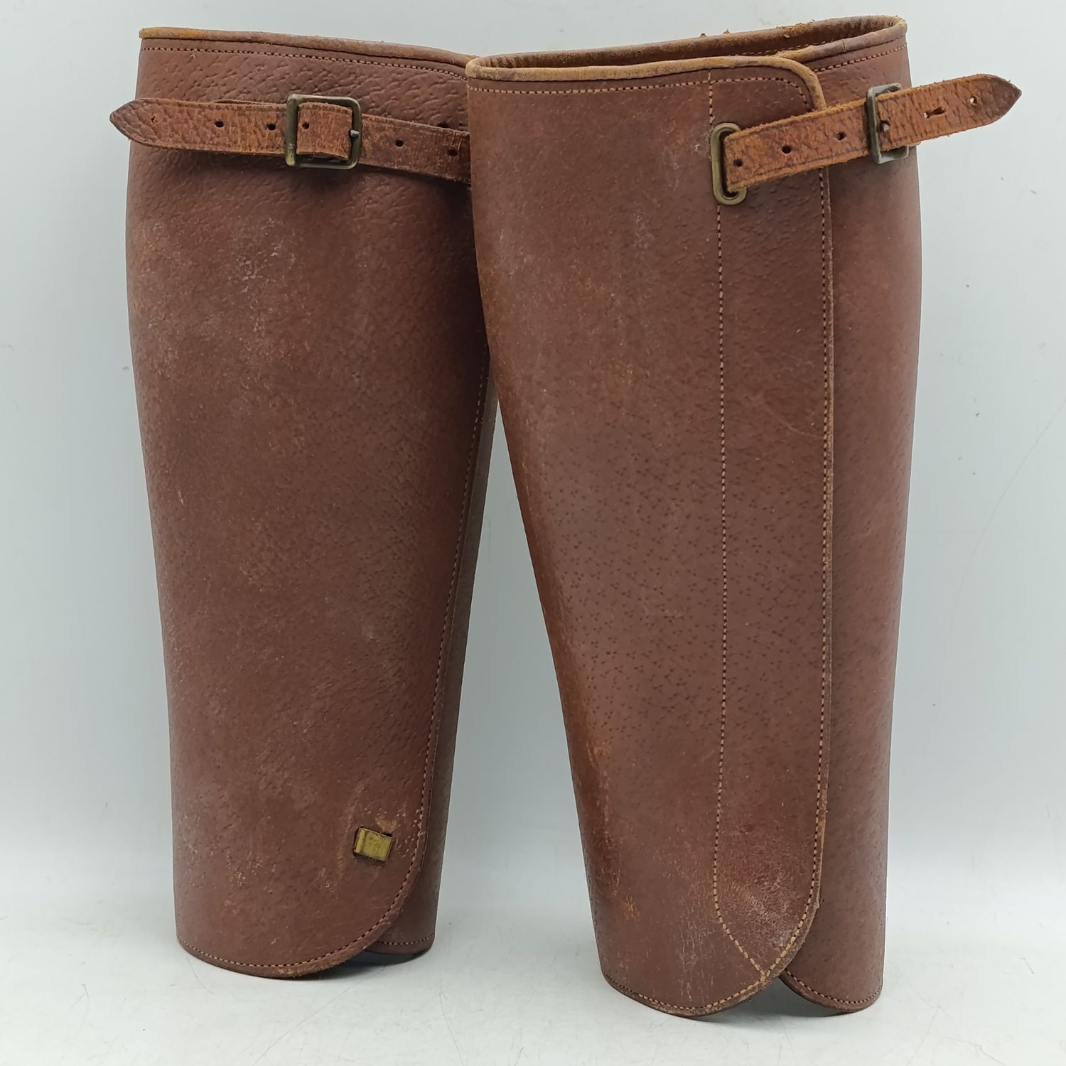 Pair of WW2 SA Army leather puttees