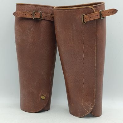 Pair of WW2 SA Army leather puttees