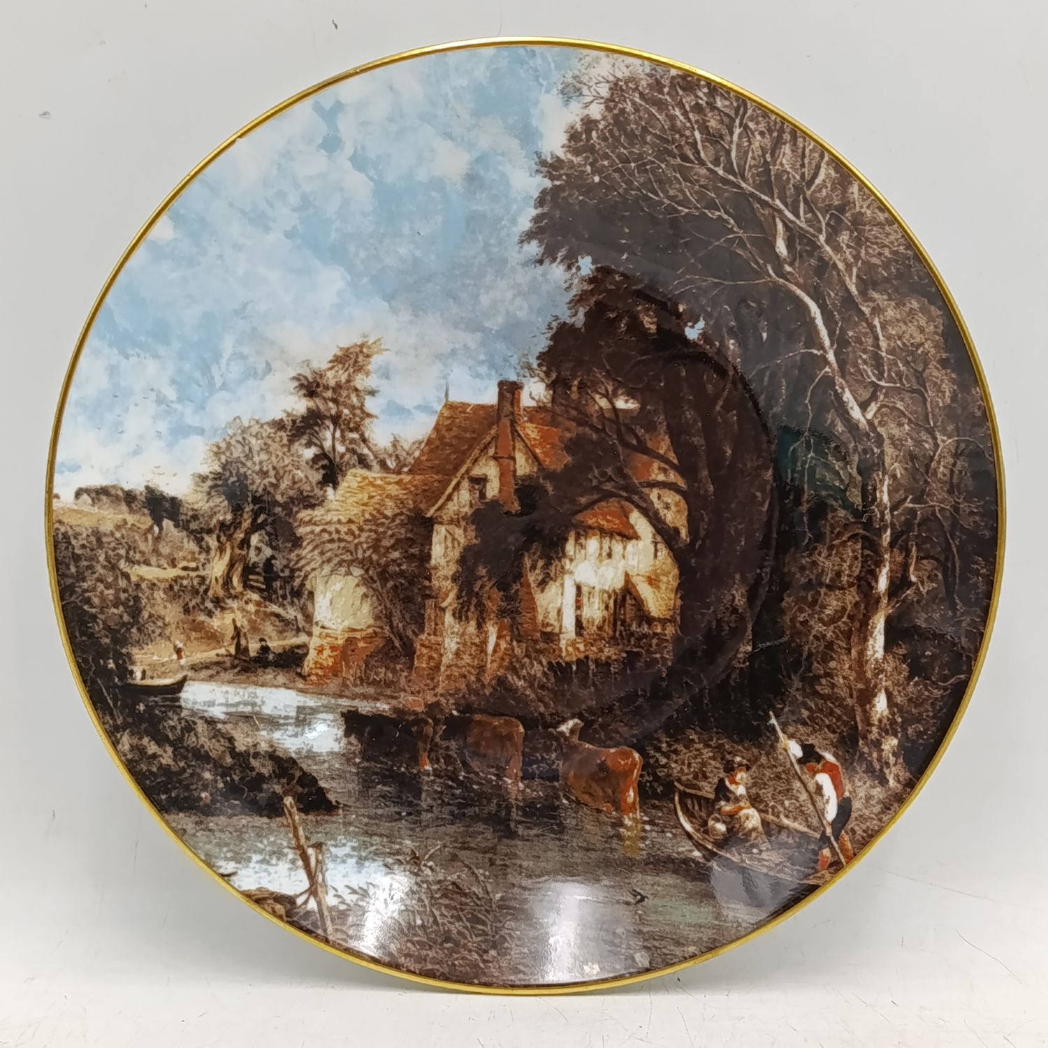 Coalport John Constable 1776-1837 Valley Farm porcelain plate