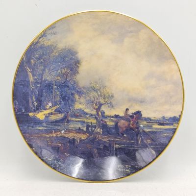 Coalport John Constable 1776-1837 The Leaping Horse porcelain plate