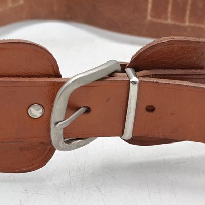 Genuine leather hunting rifle ammo bandolier