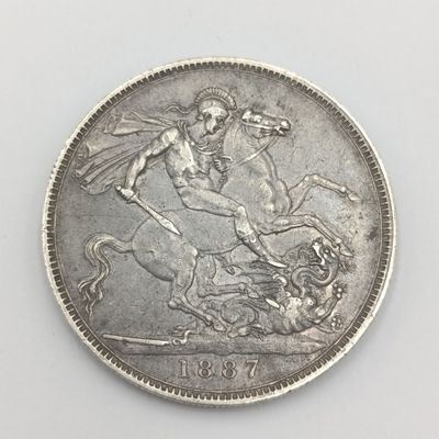 1887 Great Britain crown XF+
