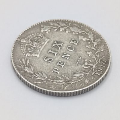1910 Great Britain Sixpence XF