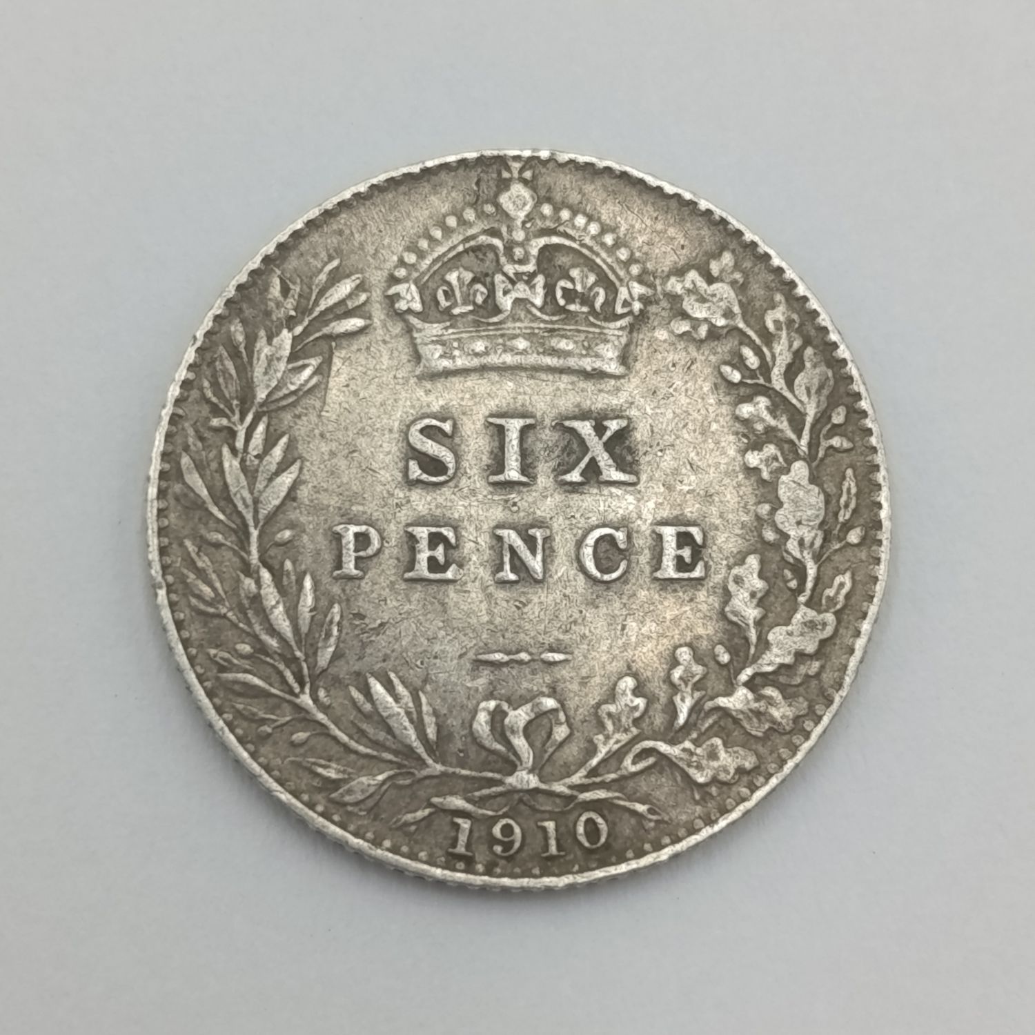 1910 Great Britain Sixpence XF