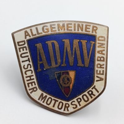 AOMV German motorsport grill badge plus 40 &amp; 50 year badges
