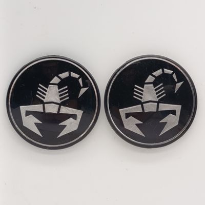 Pair of Abarth Scorpion Hub cap or steering wheel emblems