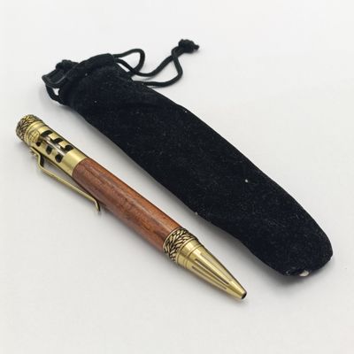 Vintage Wooden ''gear type pen - heavy and excellent writer