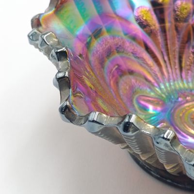 Vintage Depression Carnival glass bowl