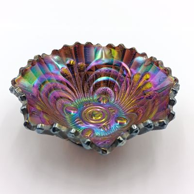 Vintage Depression Carnival glass bowl