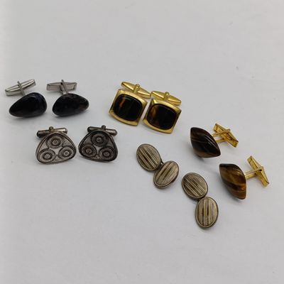 Lot with 5 pair of cufflinks - vintage