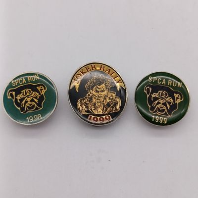 Lot of 3 motorcycle rally badges