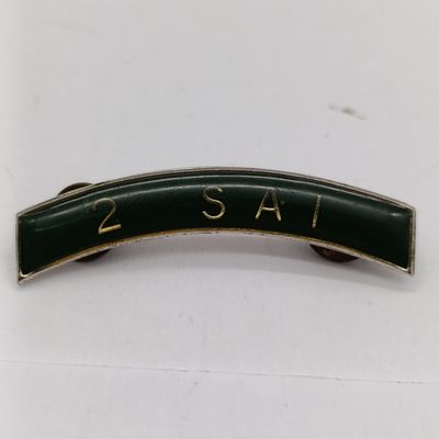 SADF 2 SA infantry metal and cloth shoulder titles