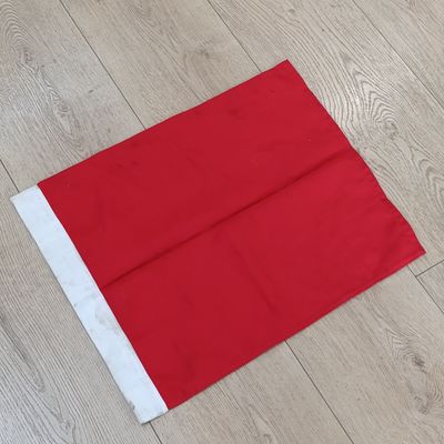 Military red flag for indicating live explosives