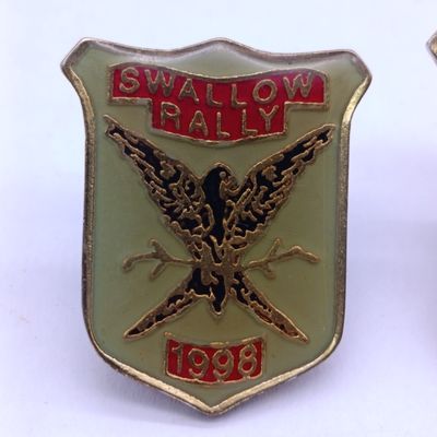 Lot of 3 Swallow Rally motorcycle badges