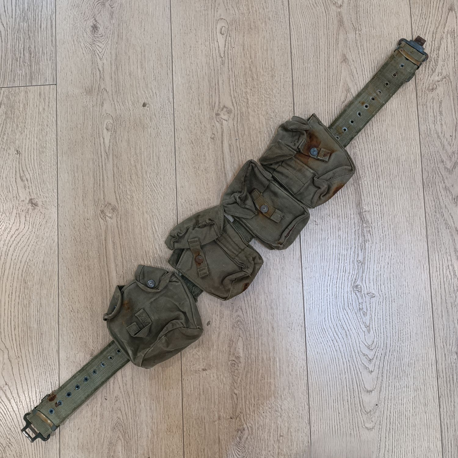 SADF Webbing belt with pouches
