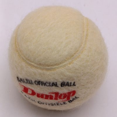 Vintage lot of 4 Dunlop International Tennis balls in original box - rubber hardened