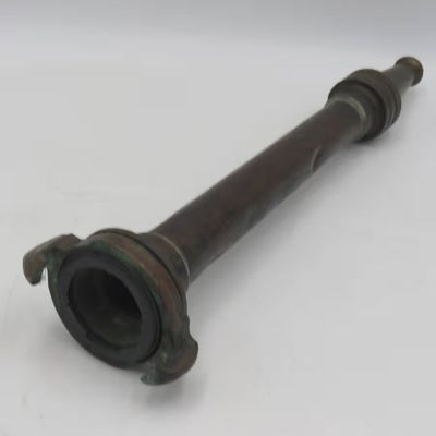 Antique brass fire hose nozzle