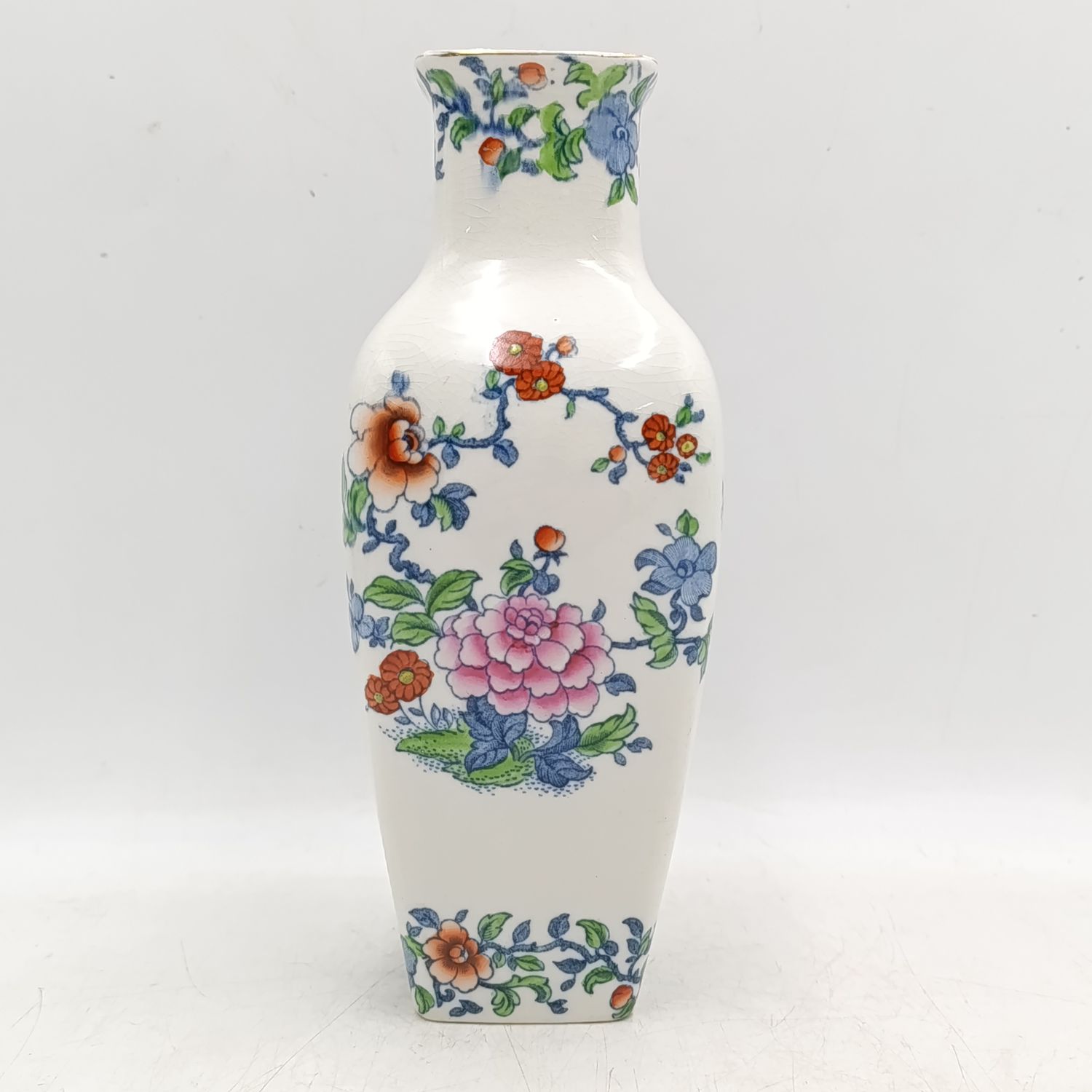 Antique Whieldon Ware porcelain vase by F. Winkle and Co