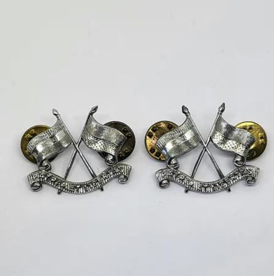 Pair of Johannesburg Light Horse regiment collar badges
