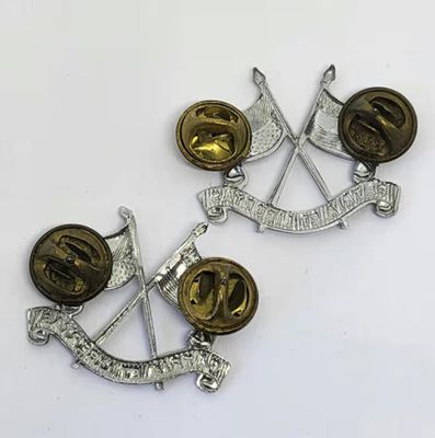 Pair of Johannesburg Light Horse regiment collar badges