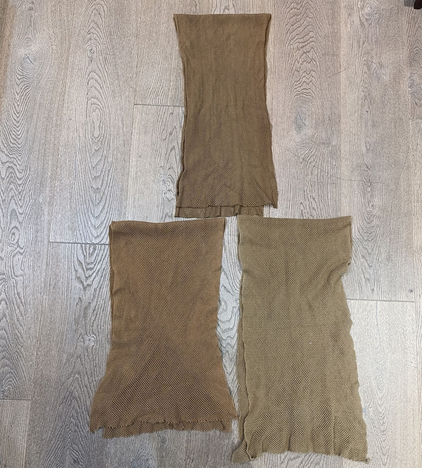 Lot of 3 SADF Nutria mesh scarves