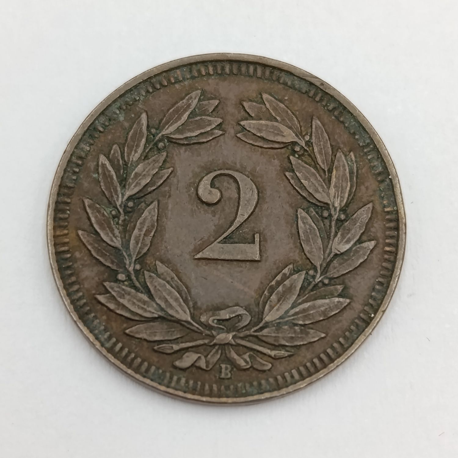 1915 Switzerland 2 Rappen XF+