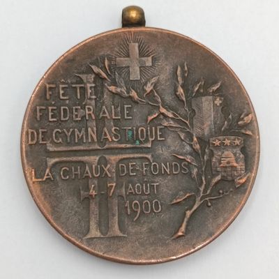 1900 Swiss Federal Gymnastics festival medal