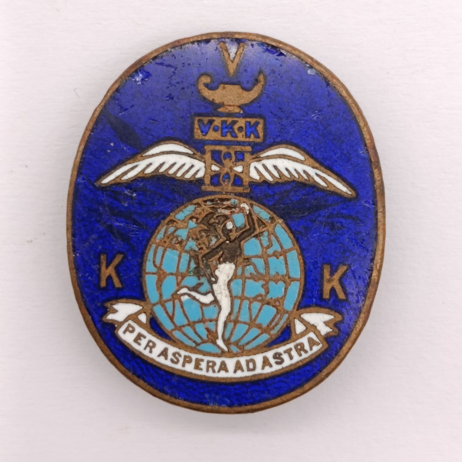 SA Air Force signals training school button badge