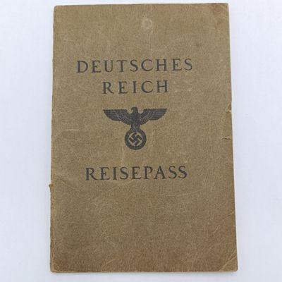 Nazi Germany Reisepass 1937 - Issued to Emma Gartze in Windhoek, German South West Africa