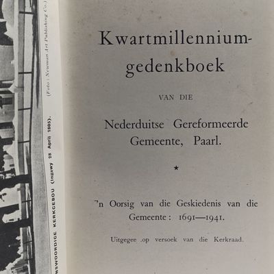 1941 Gedenkboek van Paarl Drakenstein gemeente