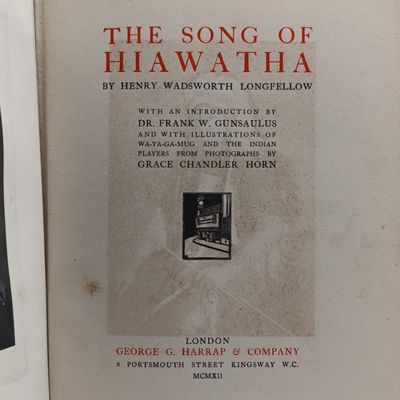 The song of Hiawatha by Henry Wadsworth Longfellow