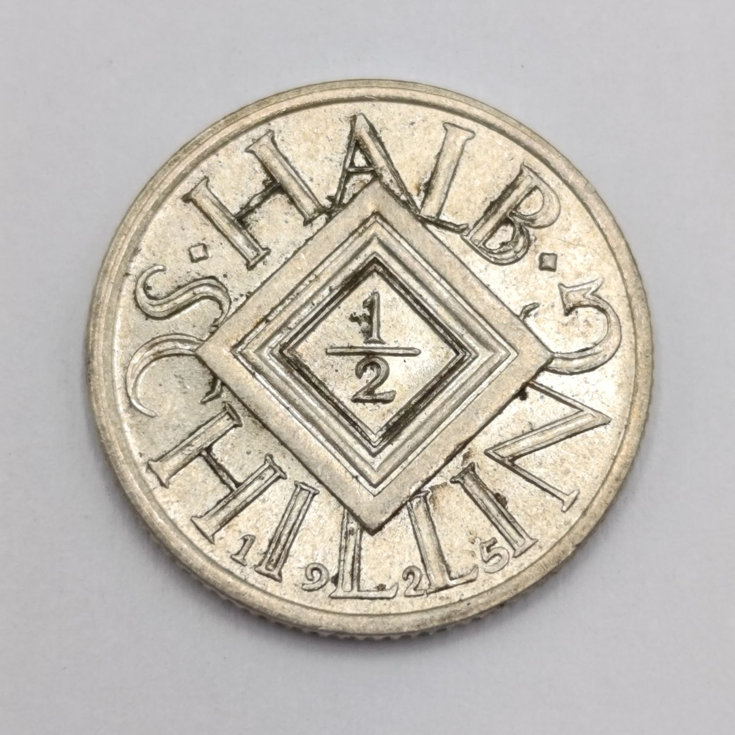 1925 Austria silver half schilling