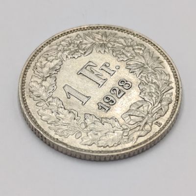 1928 Switzerland silver 1 franc AU