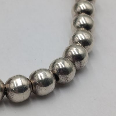 Vintage Mexico Sterling silver ball bracelet - weighs 23.5 grams - length 20cm