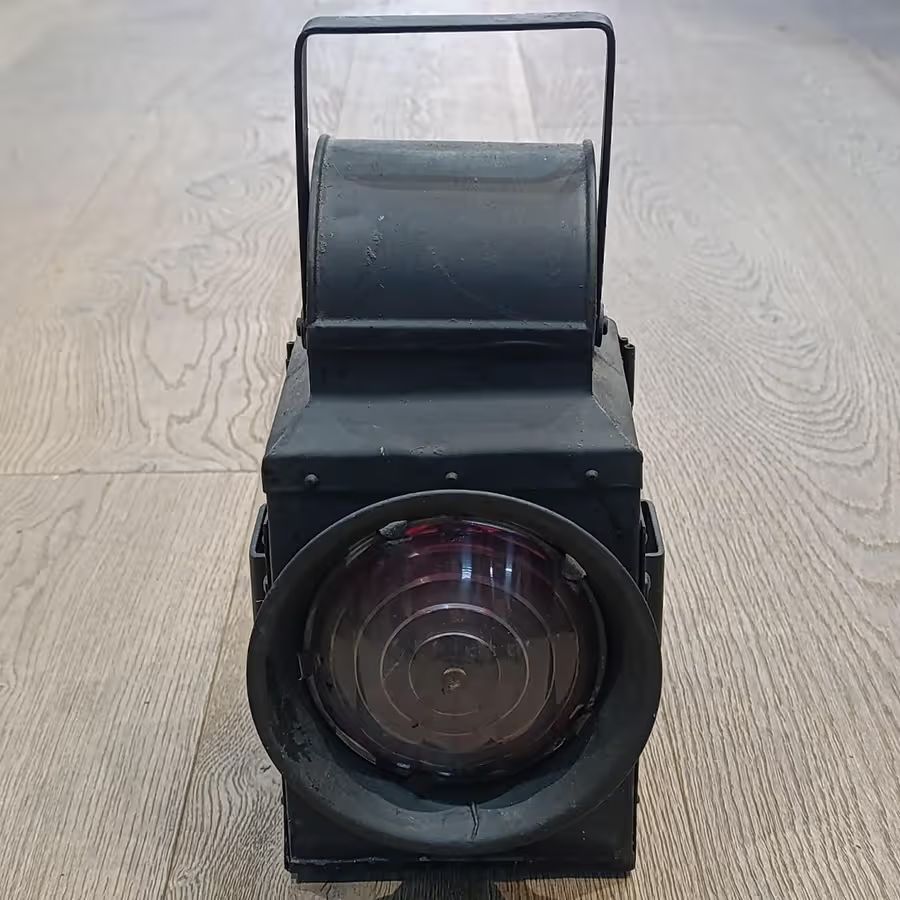 Vintage SAR ( SA Railway) signal lamp with original burner