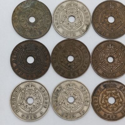 Southern Rhodesia Pennies - Lot of 18 different years - Full set