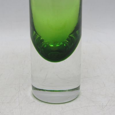 Vintage Aseda Green glass flower vase