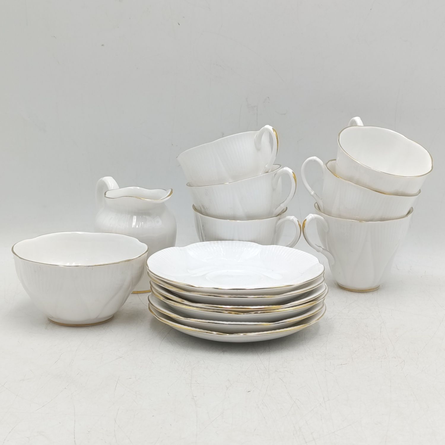 Royal Albert Coronet 14 piece coffee set - one cup cracked