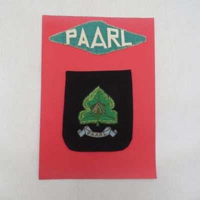 Paarl Amateur Athletic and Cycling club set of cloth badges - vintage