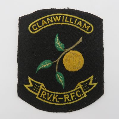 Vintage Clanwilliam Rugby Football club blazer badge